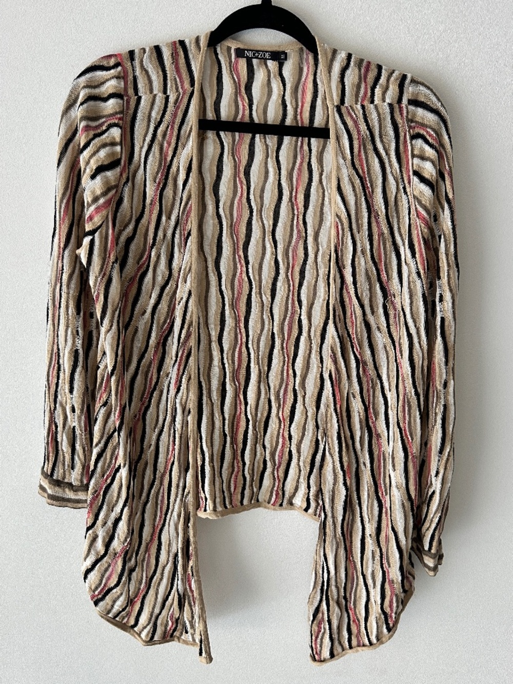 NIC+ZOE Open Cardigan - linen blend - Size: M